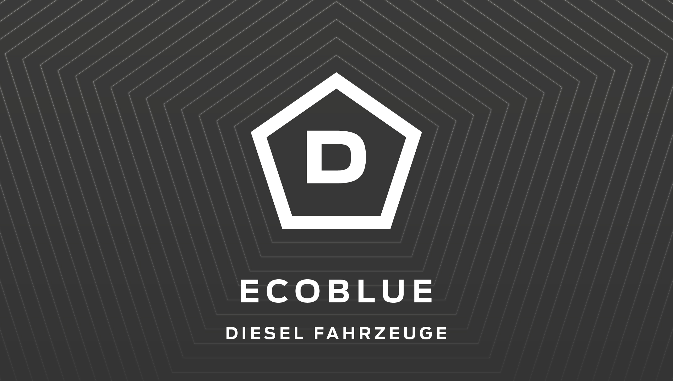 Symbol für EcoBlue-Dieselfahrzeug.