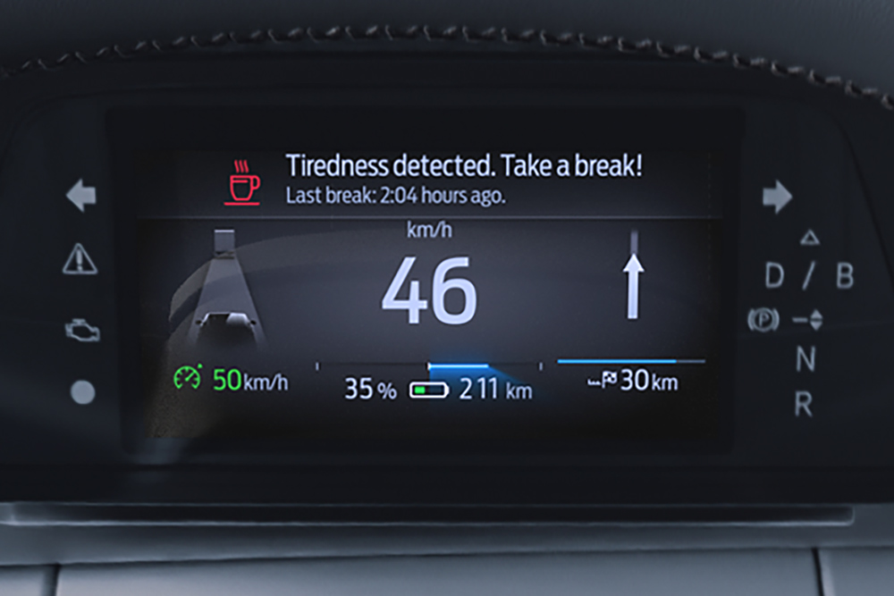 Ford Capri, Müdigkeitswarner.