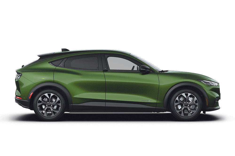 Seitenansicht des Ford Mustang Mach-E