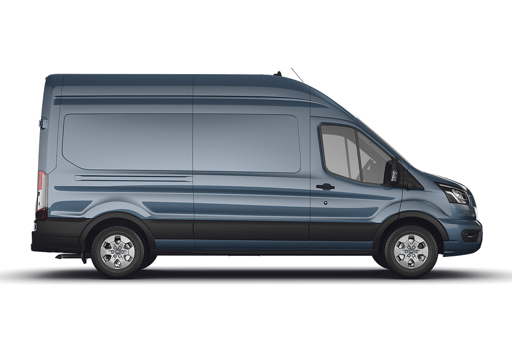 Seitenansicht des Ford Transit Van